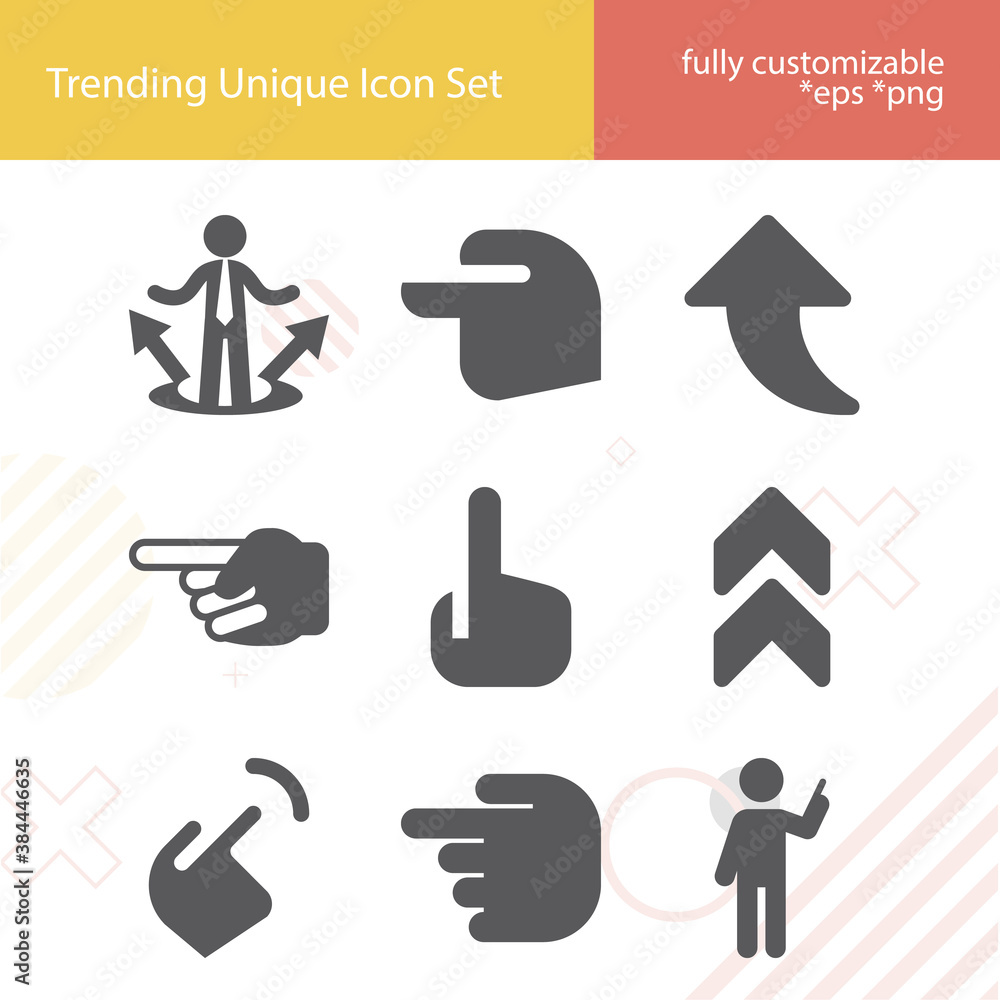 Simple set of upward related filled icons. Simple set of upward related filled icons.