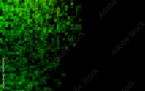 Dark Green vector pattern in square style.