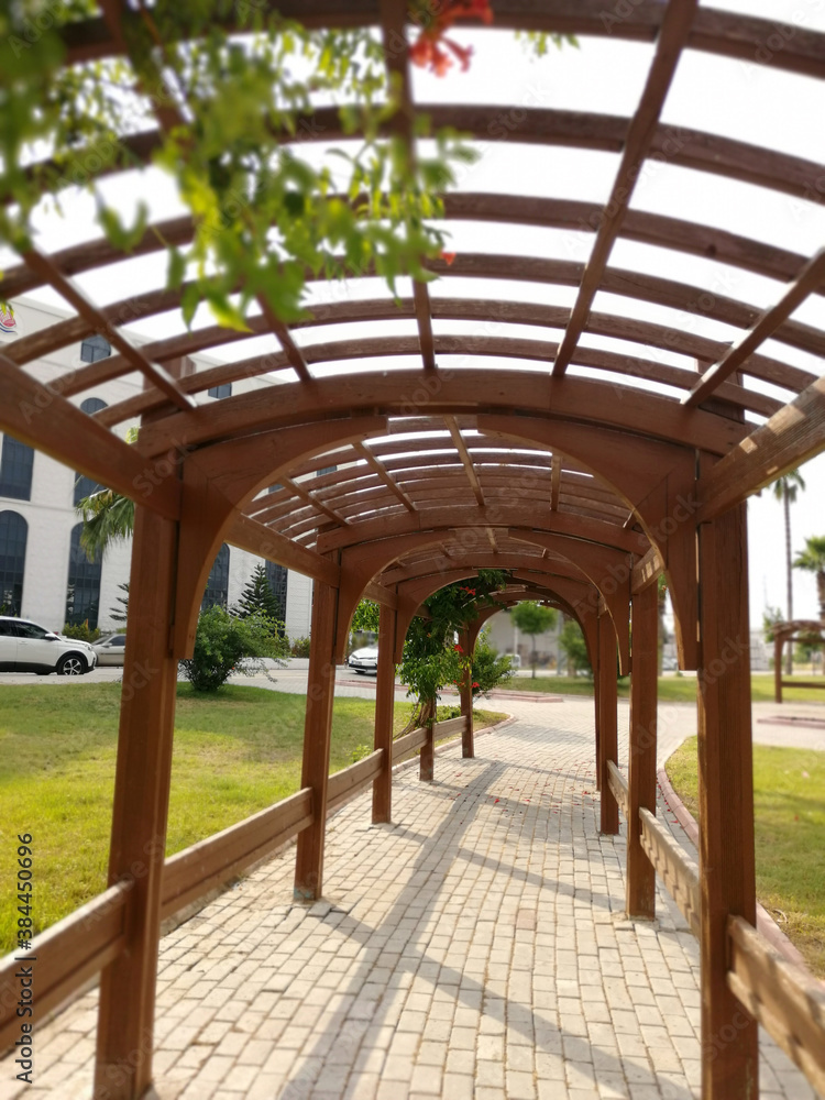 Obraz premium steel roof ,metal roof in construction site