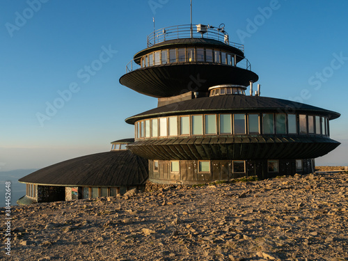 Building of the observatory at the top of Sniezka mountains. Karkonosze National Mountains photo