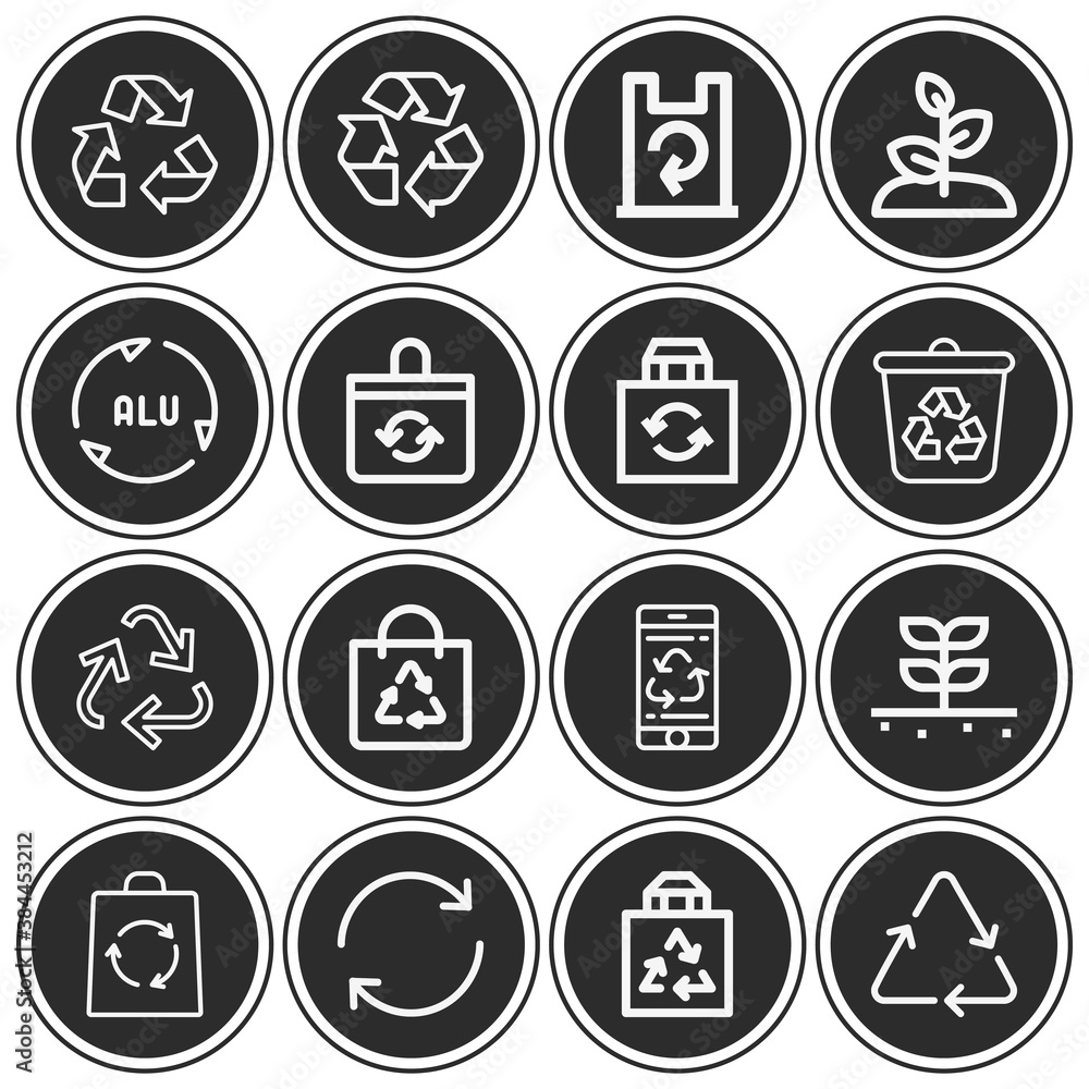 16 pack of bottle collection lineal web icons set 16 pack of bottle collection lineal web icons set