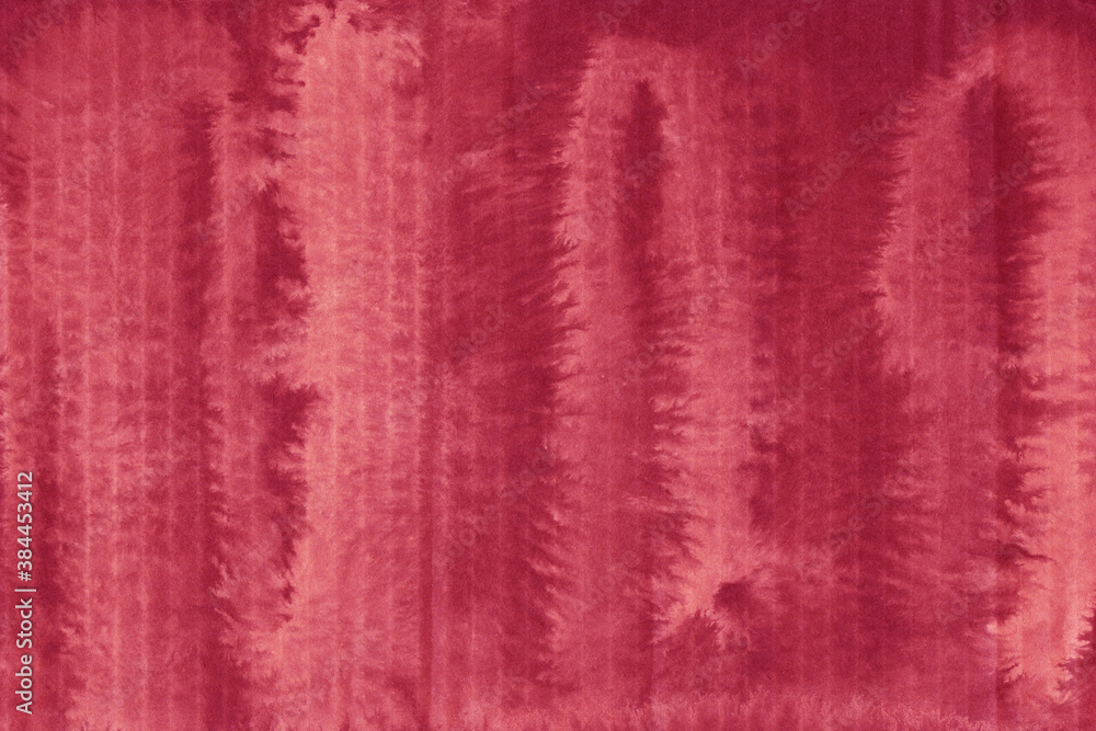 Fototapeta premium A red vintage rough sheet of carton. Recycled environmentally friendly cardboard paper texture. Simple and bright minimalist papercraft background.