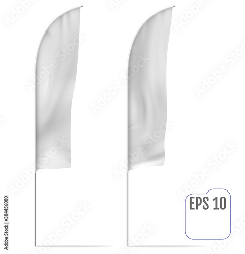 White flex or winder banner flag