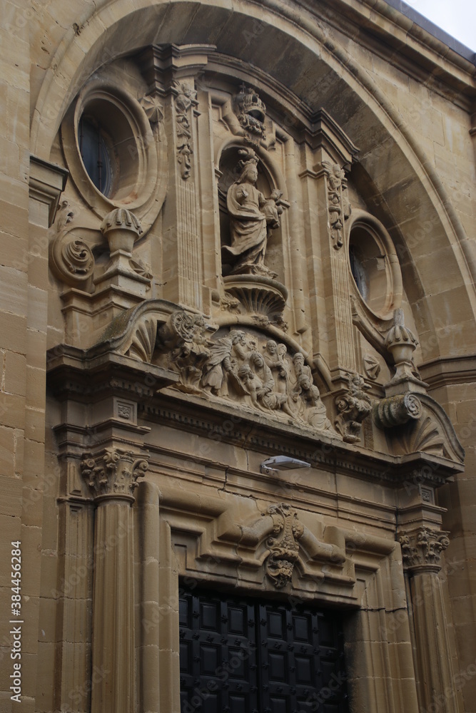 Detail of a temple in Basque Country