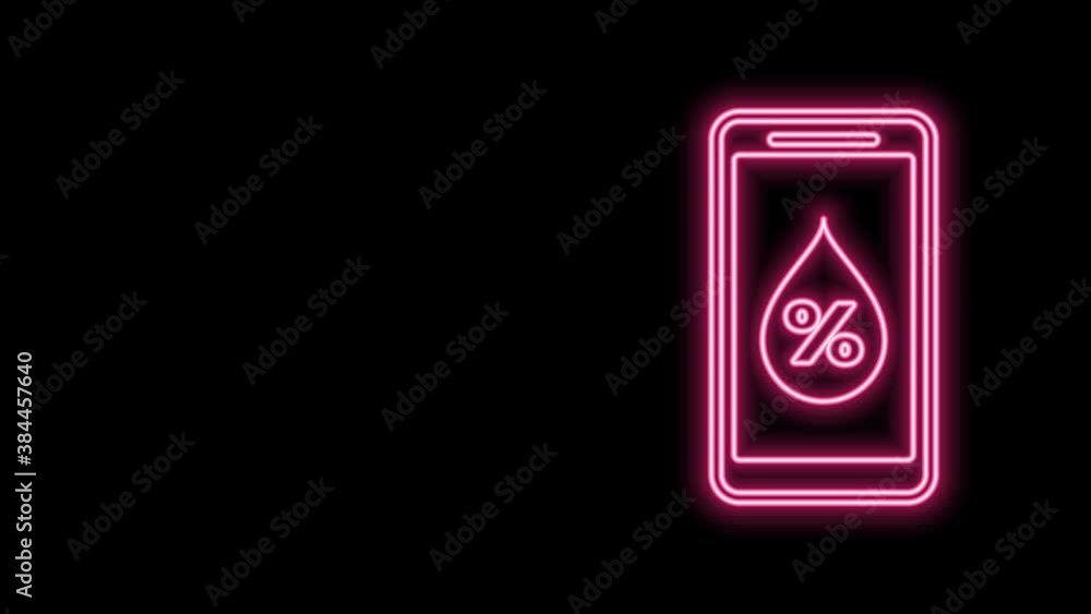 Glowing neon line Humidity for smart home icon isolated on black background. Weather and meteorology, thermometer symbol. 4K Video motion graphic animation Glowing neon line Humidity for smart home icon isolated on black background. Weather and meteorology, thermometer symbol. 4K Video motion graphic animation