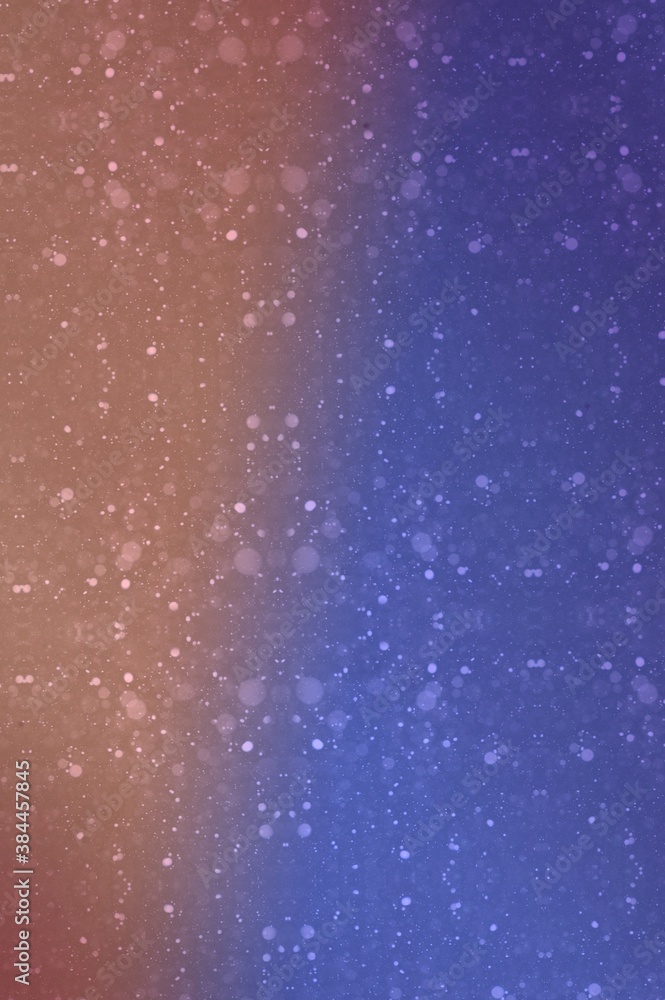 Space - background, orange - blue with spots, stars and lights - book cover