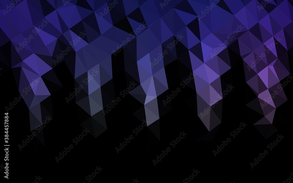 Dark Purple vector abstract polygonal cover. Dark Purple vector abstract polygonal cover.