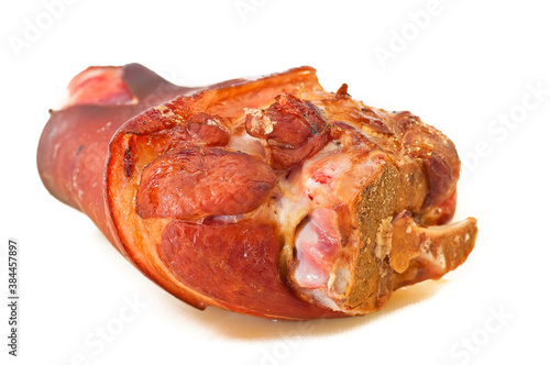 Canvas Print tasty smoked pork leg