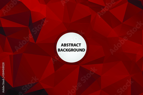 Abstract Red Color Polygon Background Design, Abstract Geometric Origami Style With Gradient. Presentation,Website, Backdrop, Cover,Banner,Pattern Template