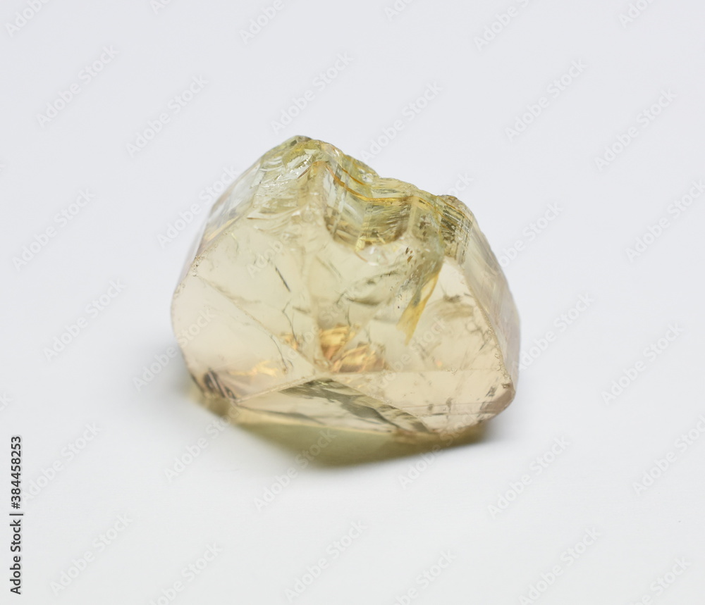 Green tourmaline raw gemstone crystal Green tourmaline raw gemstone crystal