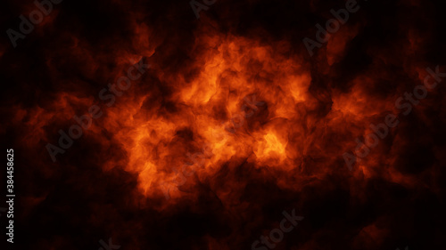 Abstract Full Frame Fire Cloud Background