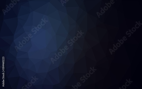 Dark BLUE vector polygonal pattern.