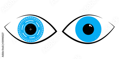 Vector logo for International Ophthalmology Day World Sight Day annually indicating the importance of ophthalmology in human health. All elements are isolated.