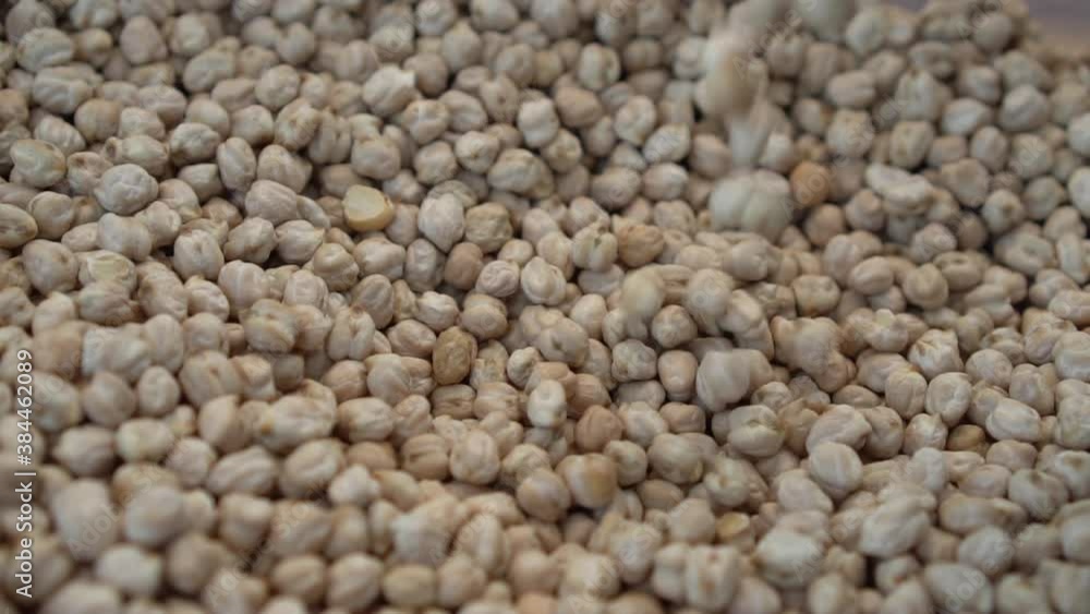 Nuts are piled in a heap in the market close-up. Slow motion. Nuts are piled in a heap in the market close-up. Slow motion.