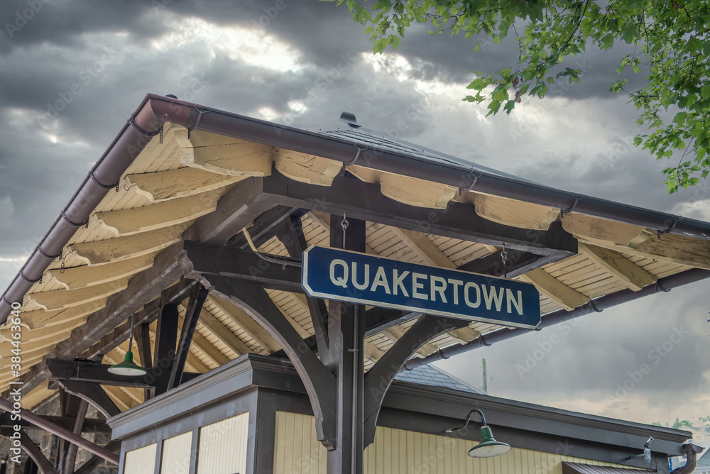 Obraz premium Quakertown Train Station, Pennsylvania
