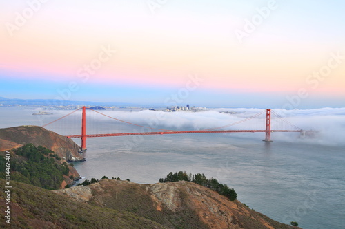 The Golden Gate Bridge at Sunset