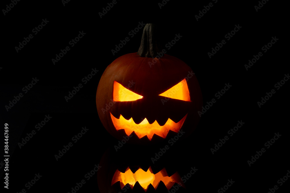 Jack o Lantern on a black background. Jack o Lantern on a black background.