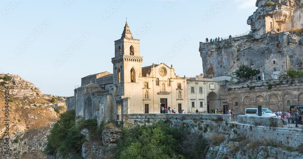 Timelapse 4k, the stones of Matera, Basilicata, UNESCO world heritage, European capital of culture Timelapse 4k, the stones of Matera, Basilicata, UNESCO world heritage, European capital of culture
