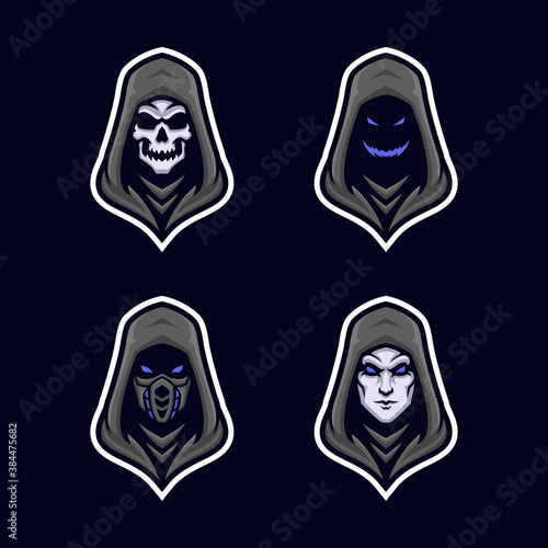Head Collection Gaming Esport Mascot Logo