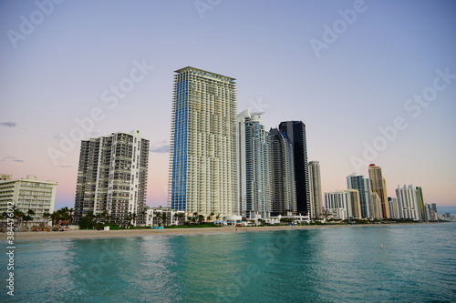 Miami downtown and south beach at sunrise © Feng