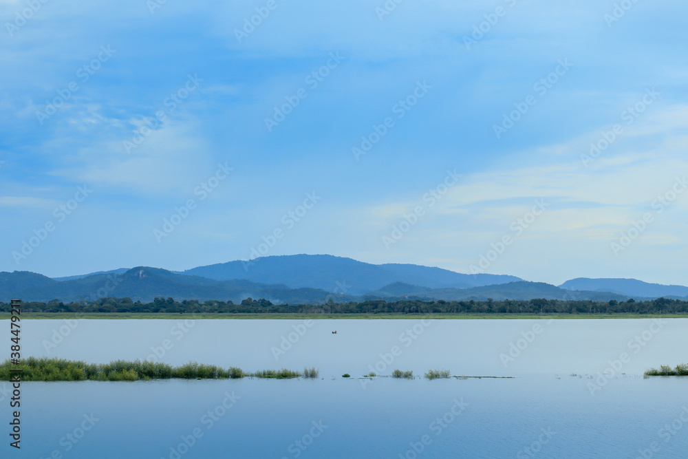 Nature scene of bang phra reservoir