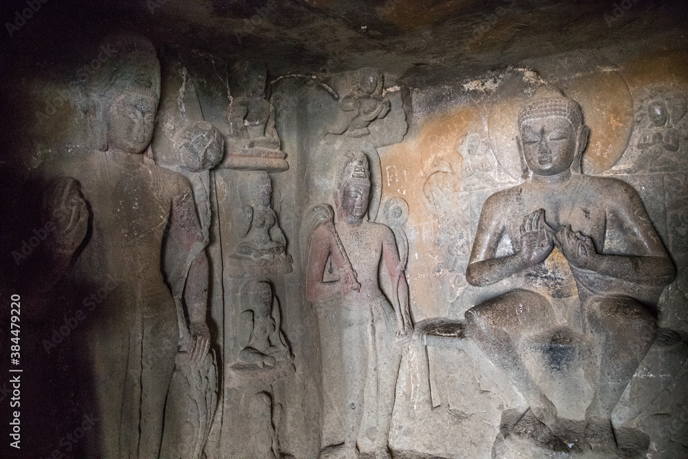 Nasik or Pandavleni Caves, a group of 24 caves (1st century BC and the 3rd century CE), Maharashtra, India