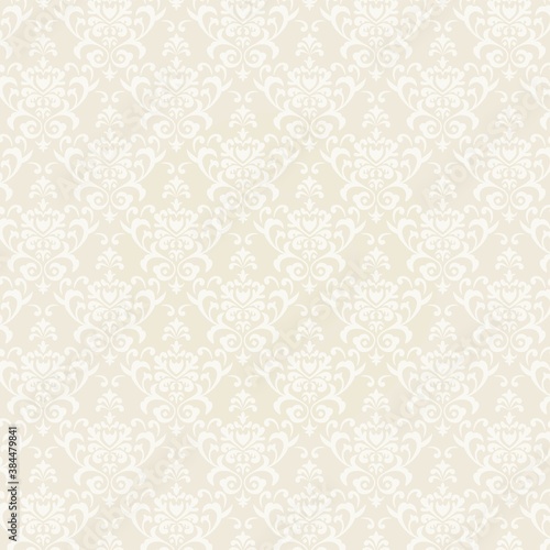 Seamless damask wallpaper