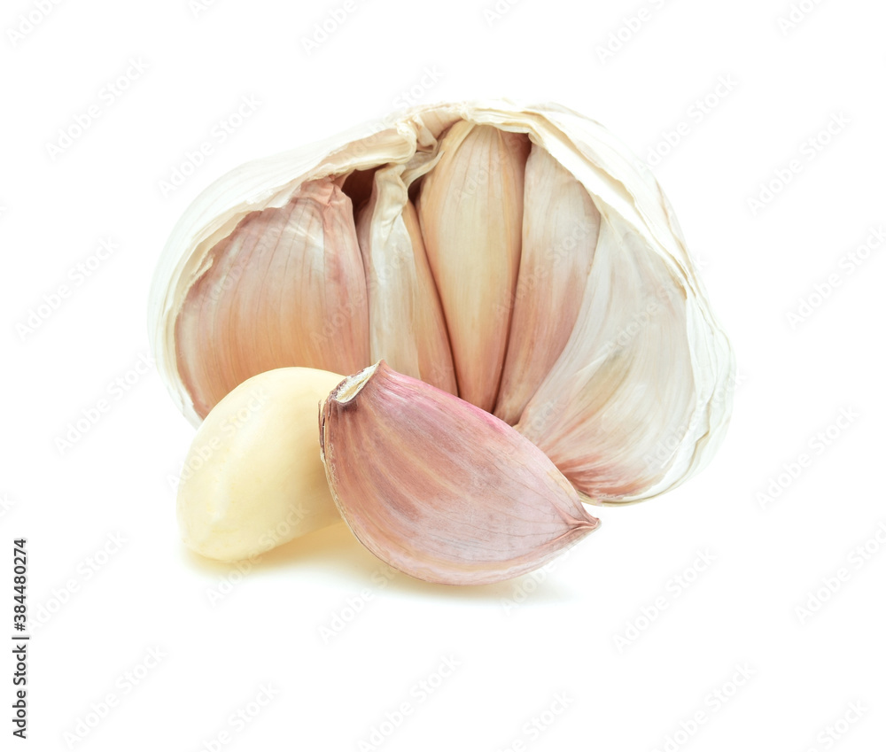 Fresh Garlic isolated on white background. Fresh Garlic isolated on white background.