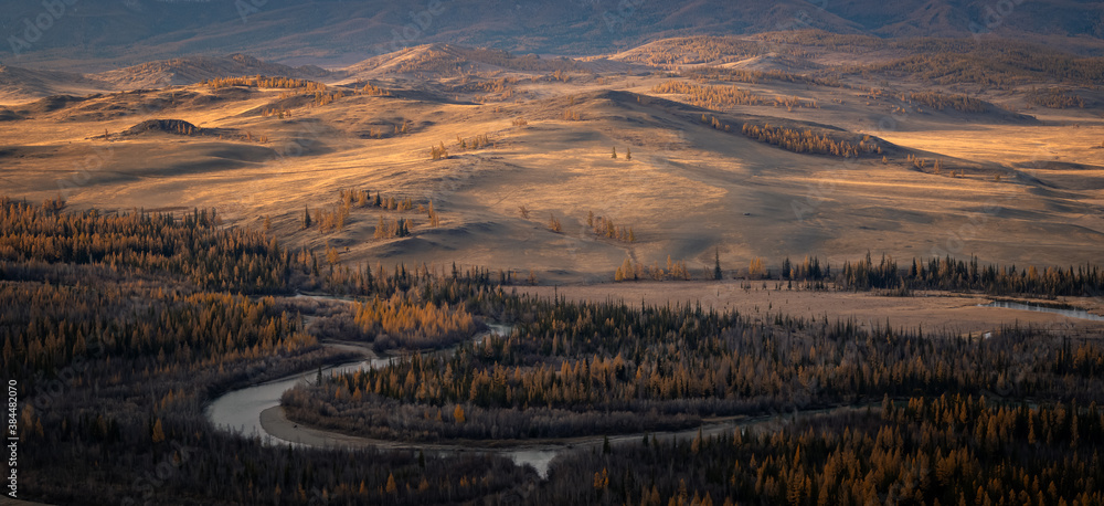 Chuysky ridge in autumn, Russia, Altai