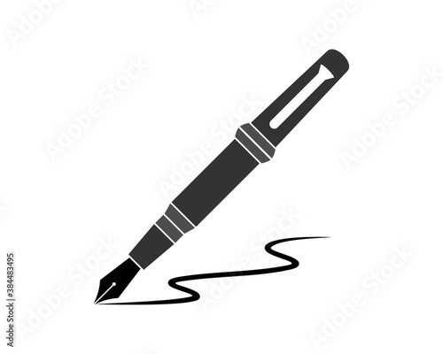 Writing pen with black colors