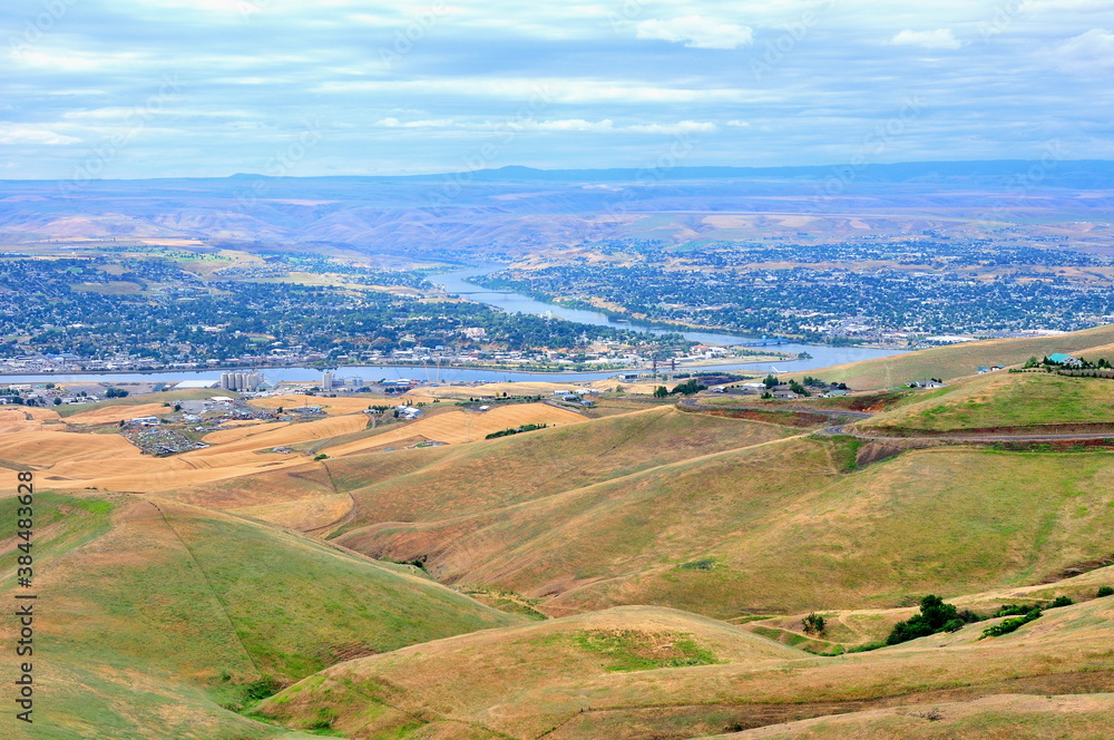  Lewiston Idaho view from Lewiston Hill Overlook