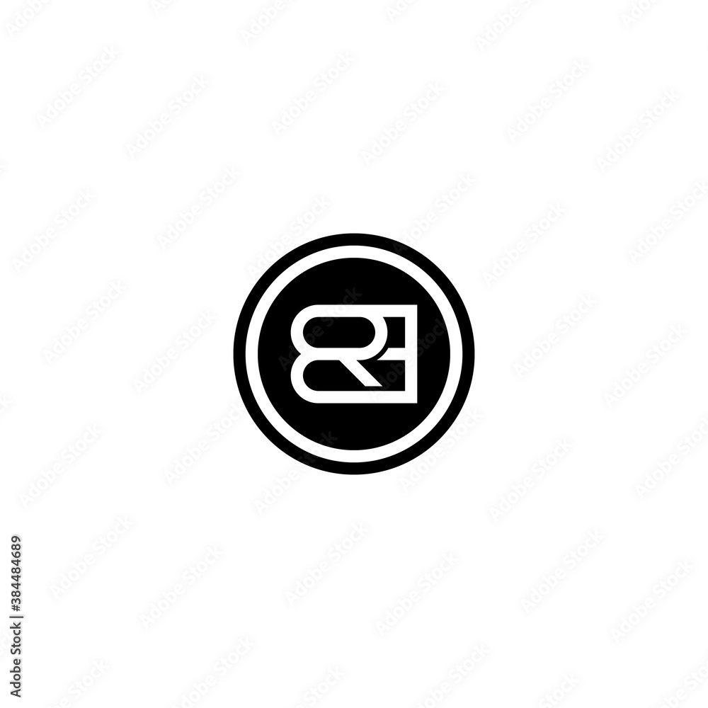initials logo letter R and B - vector initials logo letter R and B - vector