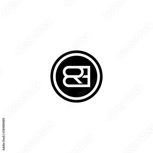 initials logo letter R and B - vector