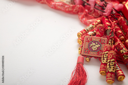 Chinese new year decoration tradition background