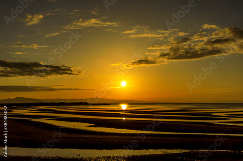 真玉の夕日