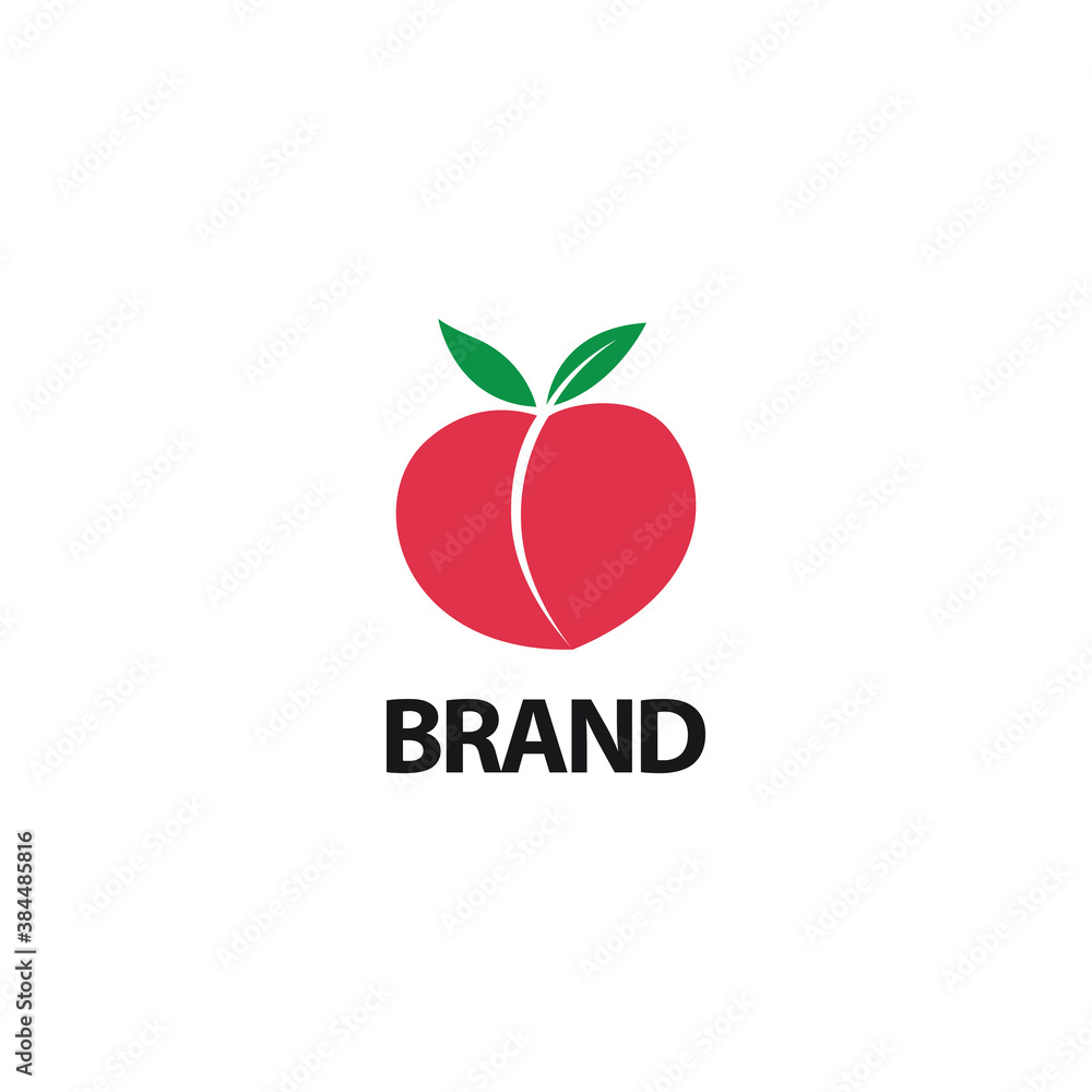 peach logo concept for the supplement business