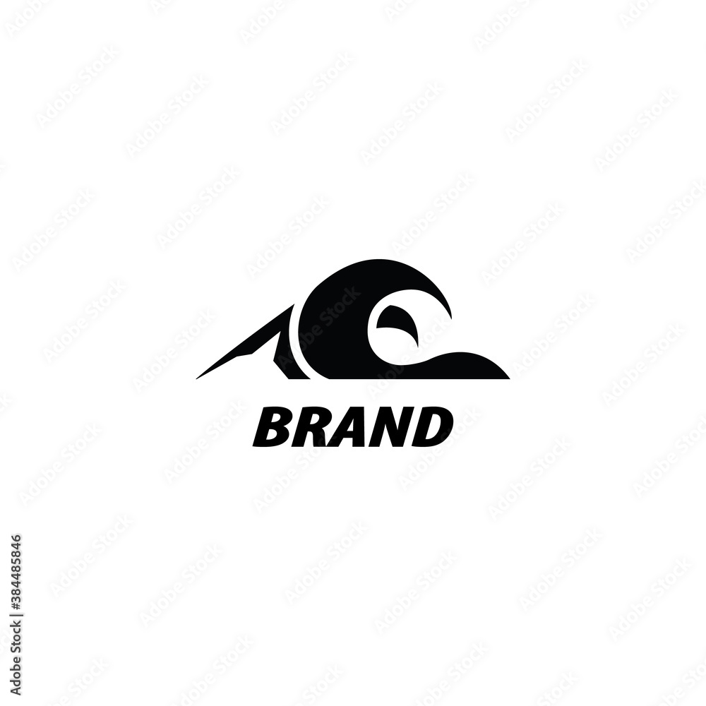 mermaid tail abstract logo concept mermaid tail abstract logo concept