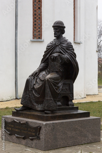 Monument to Saint Prince Igor Olgovich in Chernihiv, Ukraine photo