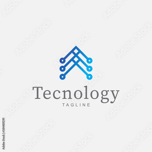 Tecnology Logo Design Inspiration. Logo vector template