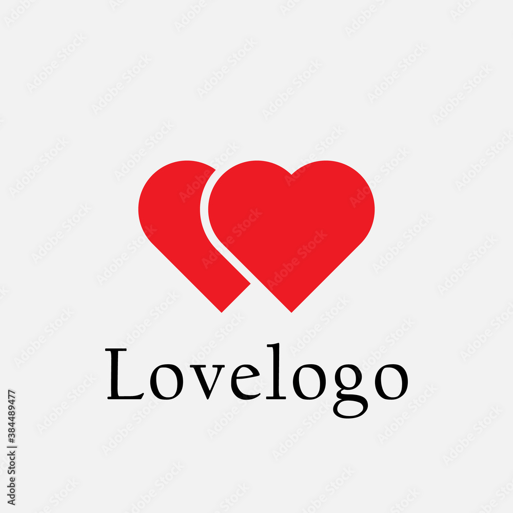 Elegant logo design, love affection concept. vector Elegant logo design, love affection concept. vector