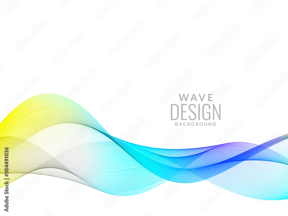 Abstract background with colorful flowing wave design Abstract background with colorful flowing wave design