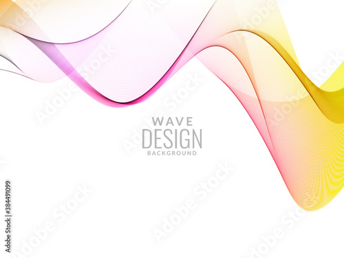 Attractive modern wave concept decorative background