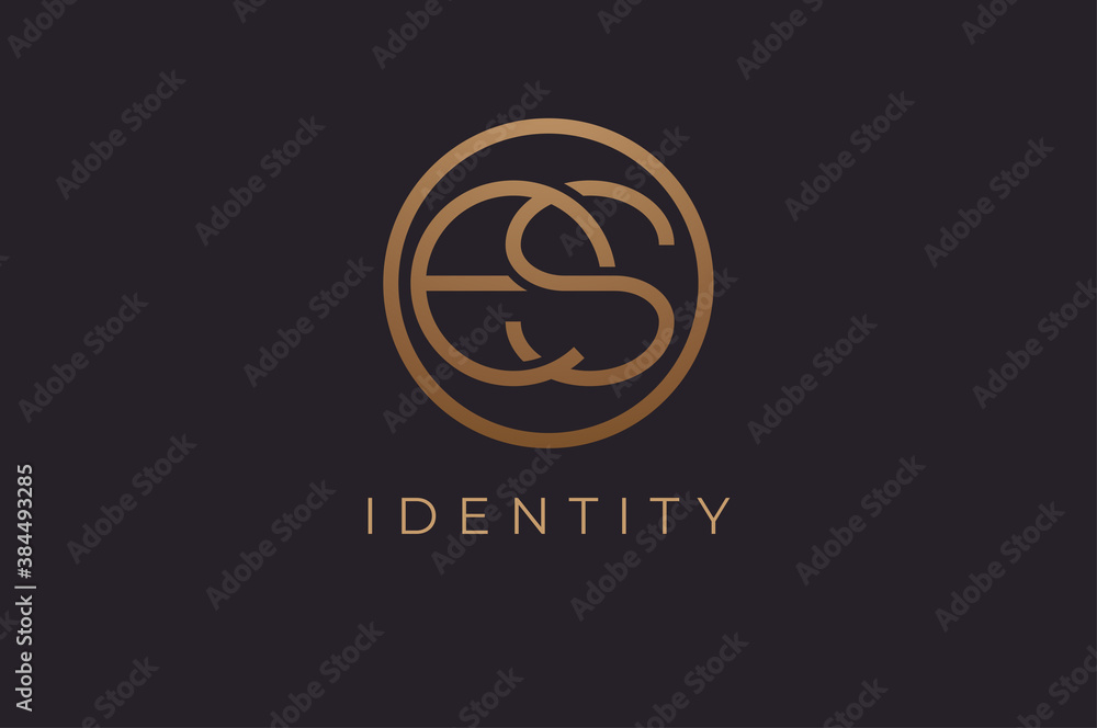 Abstract initial letter E and S logo,usable for branding and business logos, Flat Logo Design Template, vector illustration Abstract initial letter E and S logo,usable for branding and business logos, Flat Logo Design Template, vector illustration