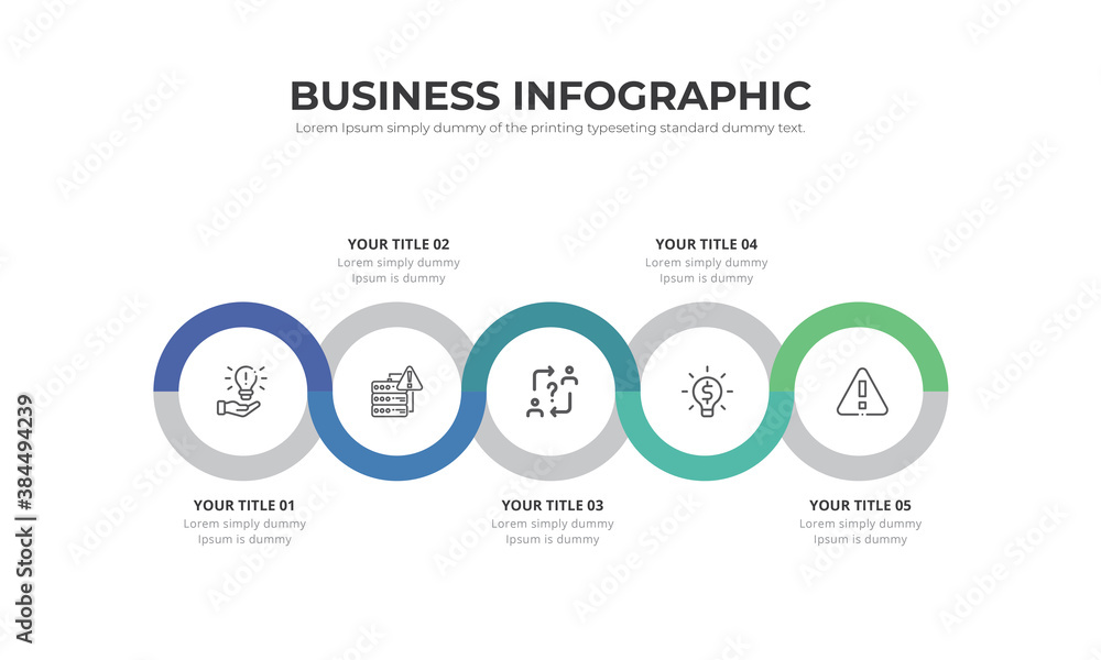 Timeline business infographic 5 step template vector EPS 10 File Timeline business infographic 5 step template vector EPS 10 File