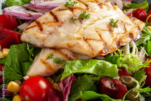 Tasty fish salad