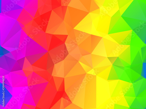 Abstract colorful triangular geometric crystal background