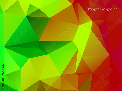 Decorative background with colorful polygon shapes