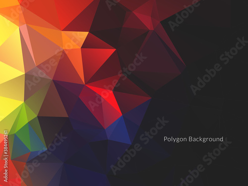 Modern colorful geometric polygon background