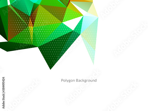 Decorative background with colorful polygon shapes