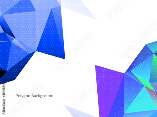 Abstract polygonal triangles colorful background